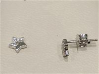 Earrings Duezeta Woman in White Gold Zircone OROBFSTELLINAZIRC2ZM13